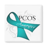 PCOS Awareness Ribbon magnets