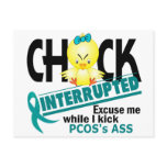 PCOS Chick Interrupted 2 postcards