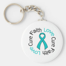 PCOS Faith Love Cure Keychain