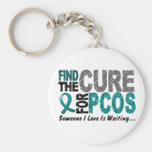 PCOS Find The Cure Keychain