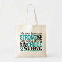 PCOS How Strong We Are Canvas Bag