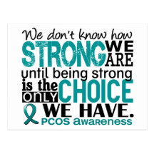 PCOS How Strong We Are Postcards