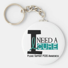 PCOS I Need A Cure 1 Keychain