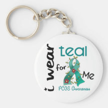 PCOS I Wear Teal For ME 43 Key Chains