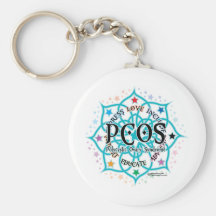 PCOS Lotus Key Chain