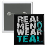 PCOS Real Men Wear Teal Polycystic Ovarian Syndrom Pins