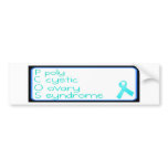 PCOS Simple Bumber Sticker bumper stickers