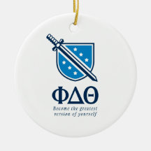 PDT - Stacked Become the Greatest Blue 1 Christmas Ornaments