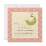 Pea in a Pod Girl Baby Shower Invitation