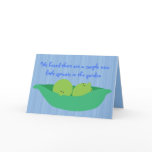 Pea Pod Pals New Baby Boys Congratulations Card