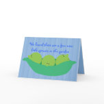 Pea Pod Pals New Baby Boys Congratulations Card