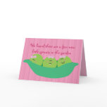 Pea Pod Pals New Baby Girls Congratulations Card