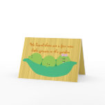 Pea Pod Pals Triplet Babies Congratulations Card