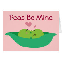 Pea Pod Sweethearts Be Mine Card