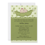 Pea Pod Twin Boy & Girl Baby Shower Invitations