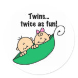 Pea Pod Twins Twice as Fun Stickers