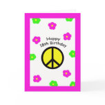 Peace 18th Birthday Cards