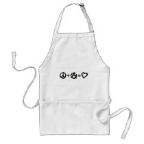 Peace + Anarchy = Love Apron