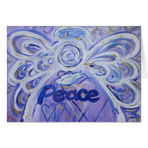 Peace and Dove Art Sympathy Condolence Card