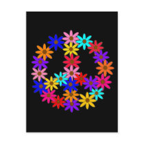 Peace and Flower Power Postcards