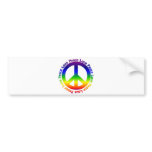 Peace and Love all around bumper stickers