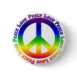 Peace and Love all around buttons