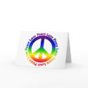 Peace and Love all around cards