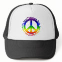 Peace and Love all around hats