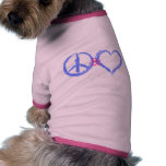 Peace and Love pet clothing