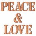 Peace and Love Embroidered Hoodie embroidered shirts