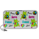 Peace and Love Frogs Travel Speakers