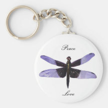 Peace and love keychain