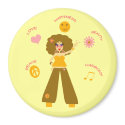 Peace and Love Magnet