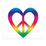 Peace and Love Post Card