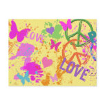 PEACE AND LOVE postcards