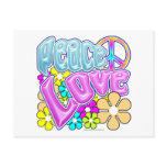 Peace And Love postcards