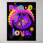 Peace and Love Poster posters