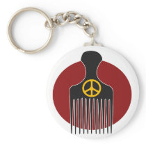 Peace and Nappyness Keychain