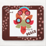 Peace Angel - Positive Uplifting Global Art Decor mousepads