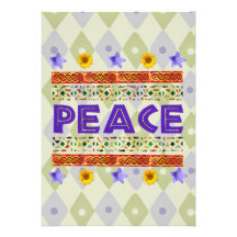 Peace Art Custom Invitations