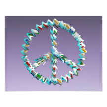 Peace Art Symbol Custom Announcement