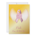 Peace Be With You! Breast Cancer Ribbon-Customise invitations