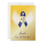 Peace Be With You! Colon Cancer Ribbon-Customise invitations