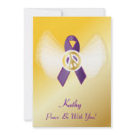 Peace Be With You! General Cancer Ribbon-Customise invitations