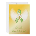 Peace Be With You! Lymphoma Ribbon-Customise invitations
