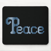 Peace Black Mousepad