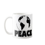 Peace Black&White Earth-Light mugs