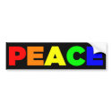Peace Bumper Sticker bumper stickers