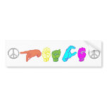 Peace bumper stickers