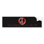 Peace bumper sticker